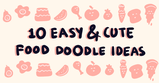 10 Easy & Cute Food Doodle Ideas 🍕🍉🍳