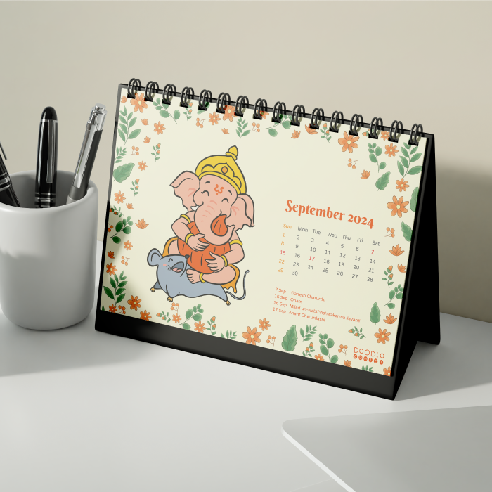 Buy Doodle Desk Calendar | Shop Personalized Theme Desk Calendar