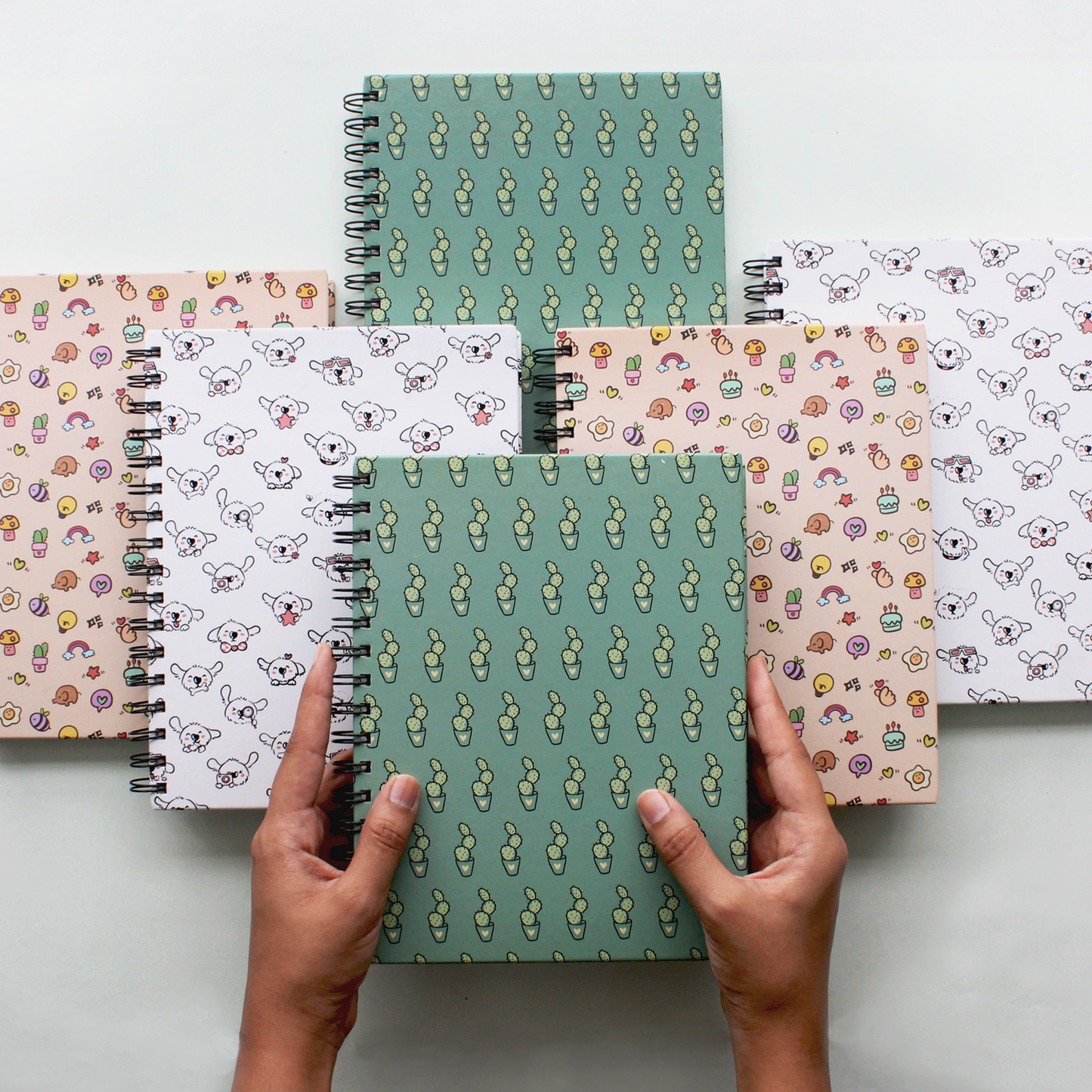 combo set of doodle spiral Notebook