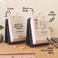 Premium Desk Calendar 2027 | 365 Days Happy Doodle Thoughts Calendar | 2027 Desktop Calendar | 13x22cm | Aesthetic Table calendar | Black and White, Colorful Pages