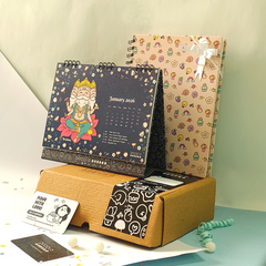 Hindu God Avatar Desk Calendar 2026 and Doodle Notebook Combo – Celebrate Faith & Creativity