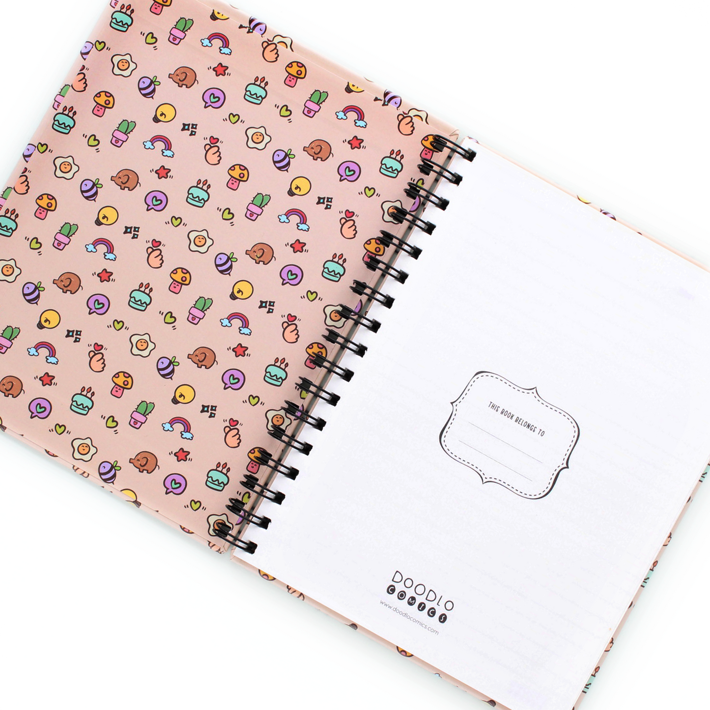 Emoji Doodles Notebook | Fun & Expressive Spiral Journal | 200 Ruled Pages | 80 GSM | Perfect for Journaling, creative writing, or gifting purposes