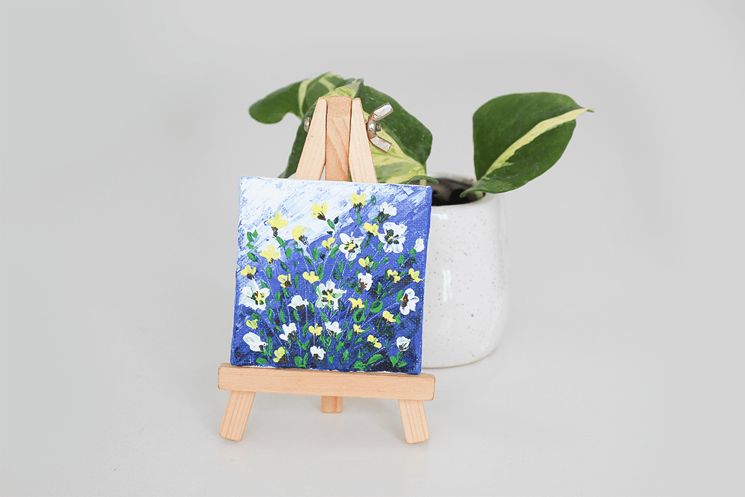 Wildflowers Miniature Painting