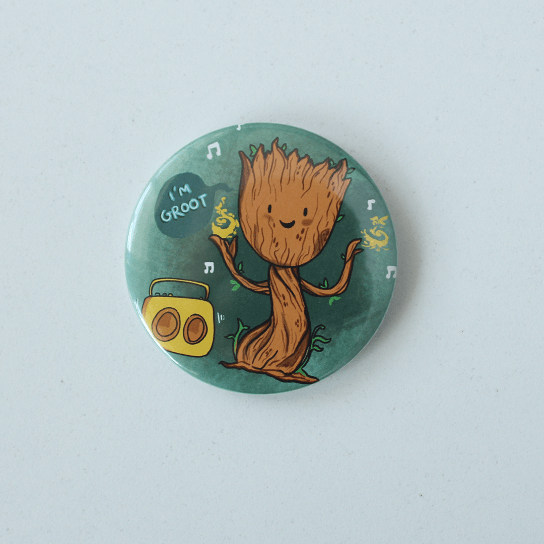 Baby Groot Pin Button Badge I Am Groot