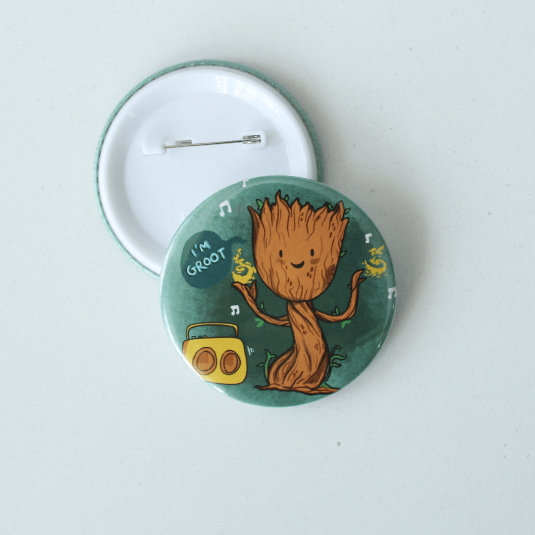 Baby Groot Pin Button Badge I Am Groot